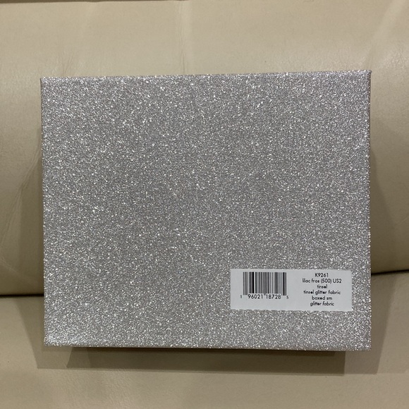 NWT Kate Spade Lilac Frost Sparkle Glitter Tinsel Boxed Small Card Holder Wallet - Picture 16 of 16